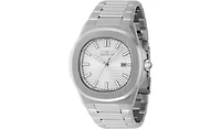 Invicta Men's Speedway Quartz 3 Hand Silver Dial Watch