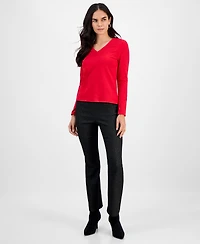 I.n.c. International Concepts Petite Embellished V-Neck T-Shirt, Macy's Exclusive