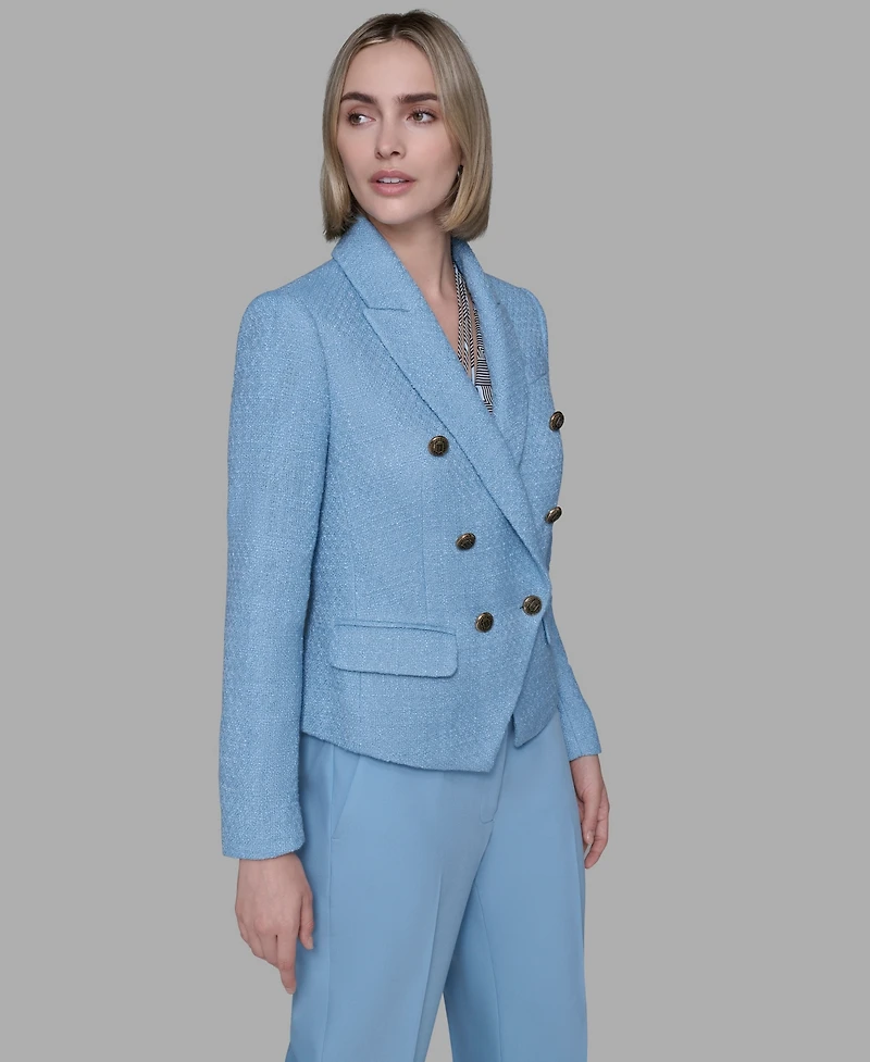 Karl Lagerfeld Paris Women's Cropped Long Sleeves Jacket
