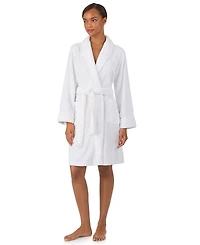 Lauren Ralph Women's Long Sleeve Shawl Collar Short Robe