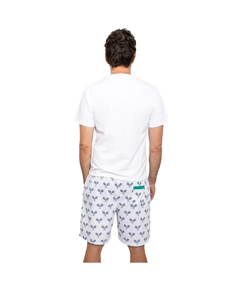Sant and Abel Men's Tennis Navy Sleep Shorts