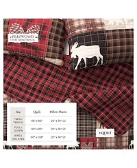 Rustic Woodland Reversible Microfiber Quilt Set with Shams
