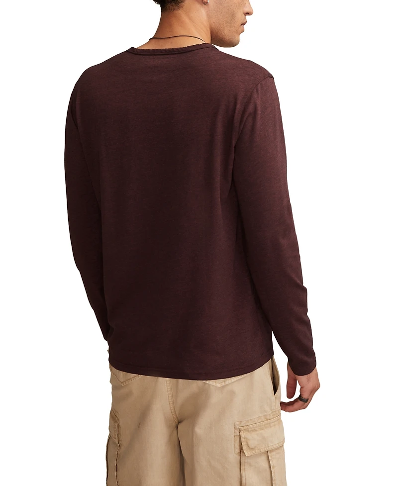 Lucky Brand Men's Venice Burnout Long Sleeve T-Shirt