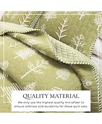 Linery & Co. Winter Forest Microfiber Quilt Set with Shams - Winter forest