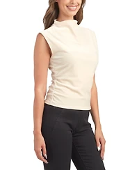Bcx Juniors' Solid Shirred Sleeveless Top