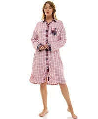 Roudelain Women's Collared Sleepshirt