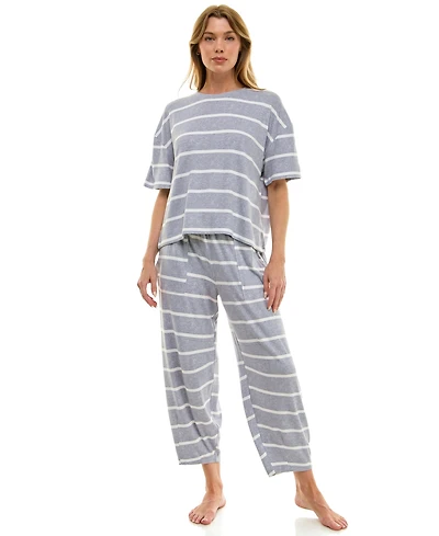 Roudelain Women's Boxy T-Shirt and Barrel Leg Pants Set