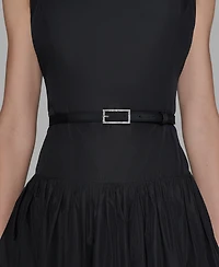 Karl Lagerfeld Paris Women's Taffeta Drop-Waist Ball Gown