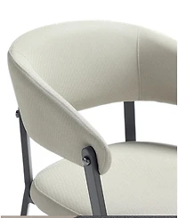 Manhattan Comfort Belle Textured 22.9" Leatherette Upholstered Dining Chair
