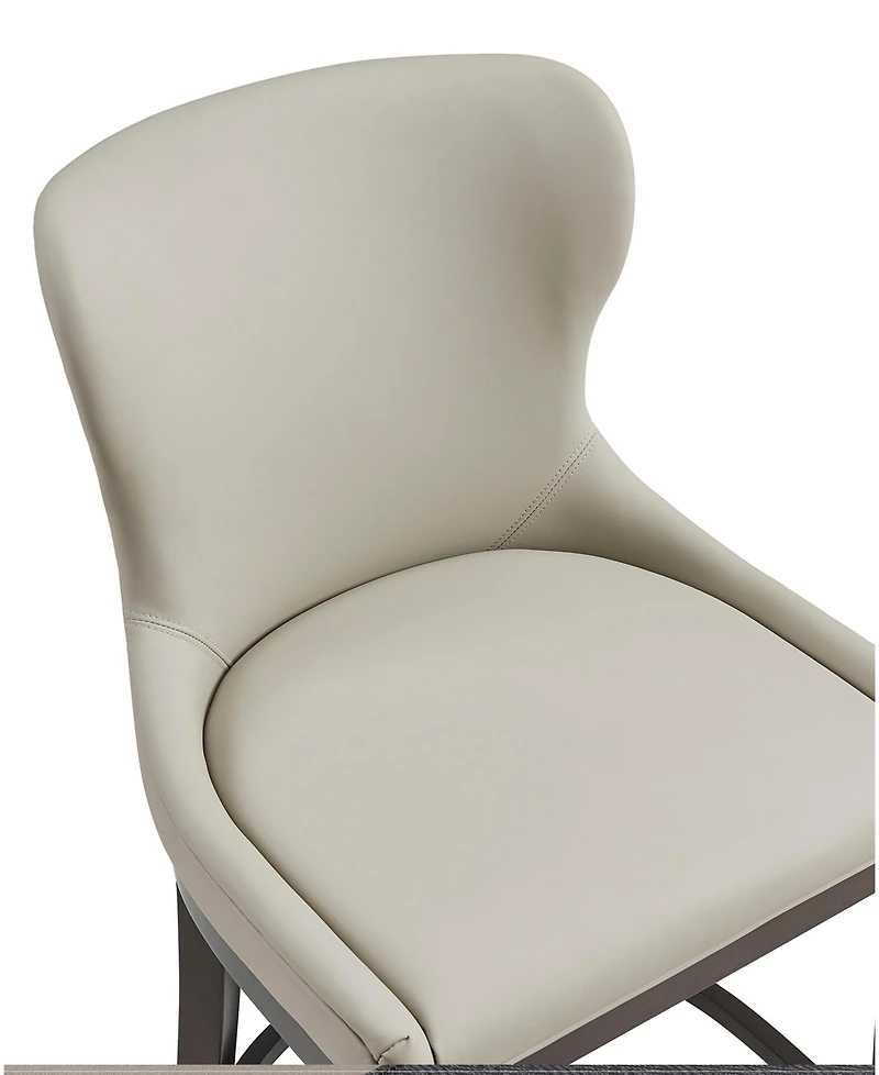 Manhattan Comfort Blair 40.9" Leatherette Upholstered Counter Stool