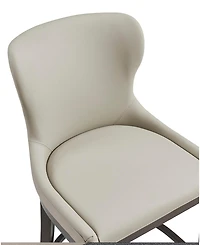 Manhattan Comfort Blair 40.9" Leatherette Upholstered Counter Stool