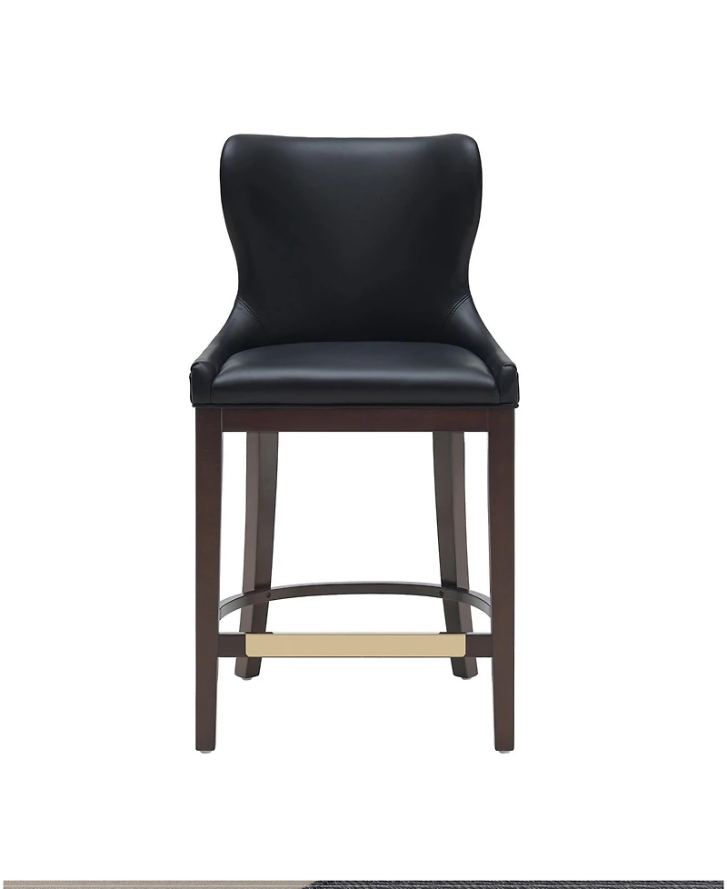 Manhattan Comfort Blair 40.9" Leatherette Upholstered Counter Stool