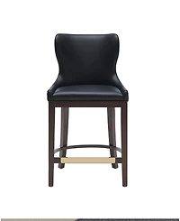Manhattan Comfort Blair 40.9" Leatherette Upholstered Counter Stool