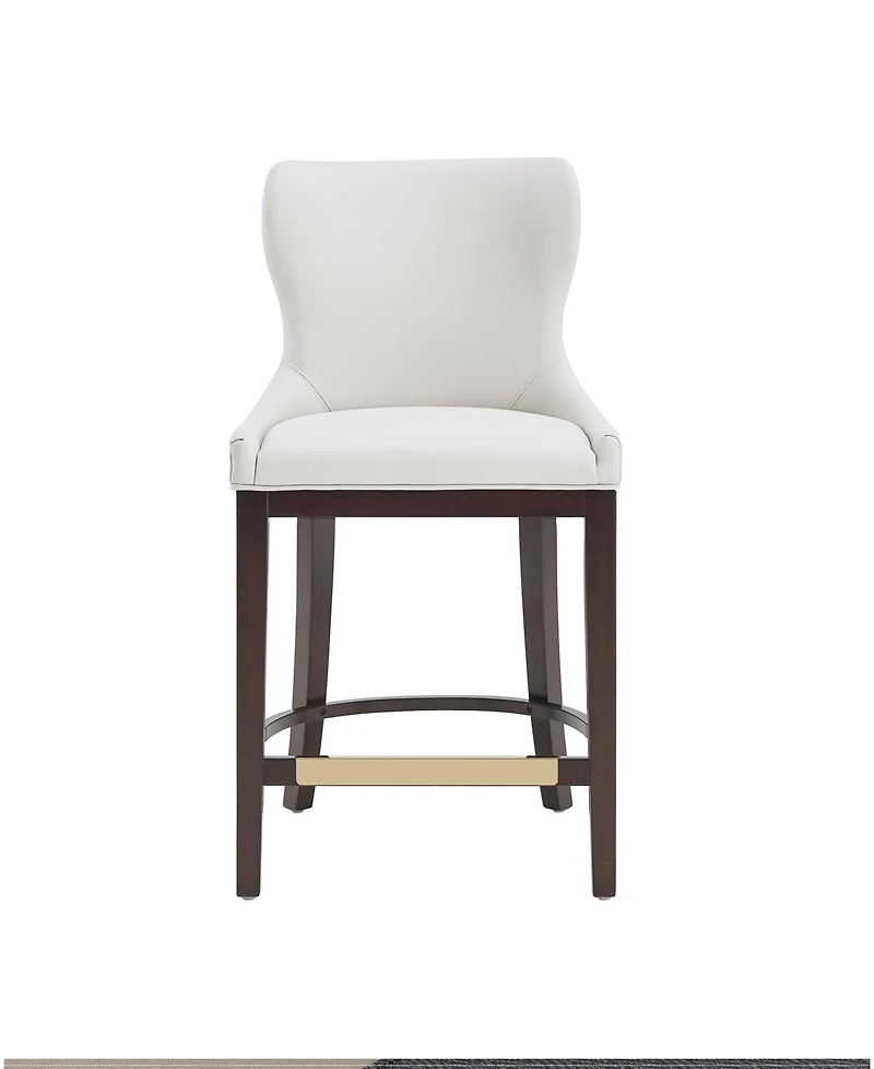 Manhattan Comfort Blair 40.9" Leatherette Upholstered Counter Stool