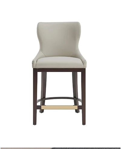 Manhattan Comfort Blair 40.9" Leatherette Upholstered Counter Stool