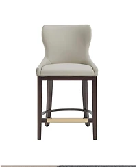 Manhattan Comfort Blair 40.9" Leatherette Upholstered Counter Stool