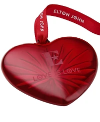 Waterford Elton John Aids Foundation Heart Ornament