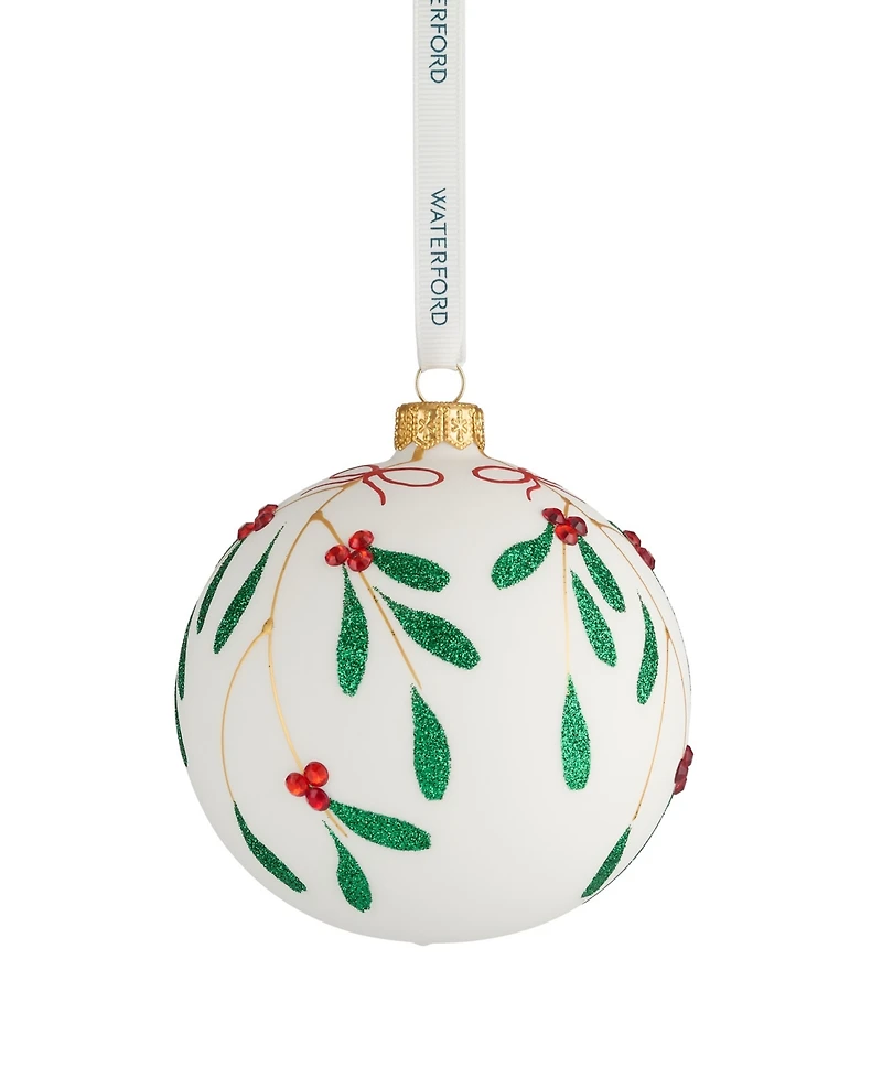 Waterford Holiday Heirlooms Mistletoe Bauble Ornament
