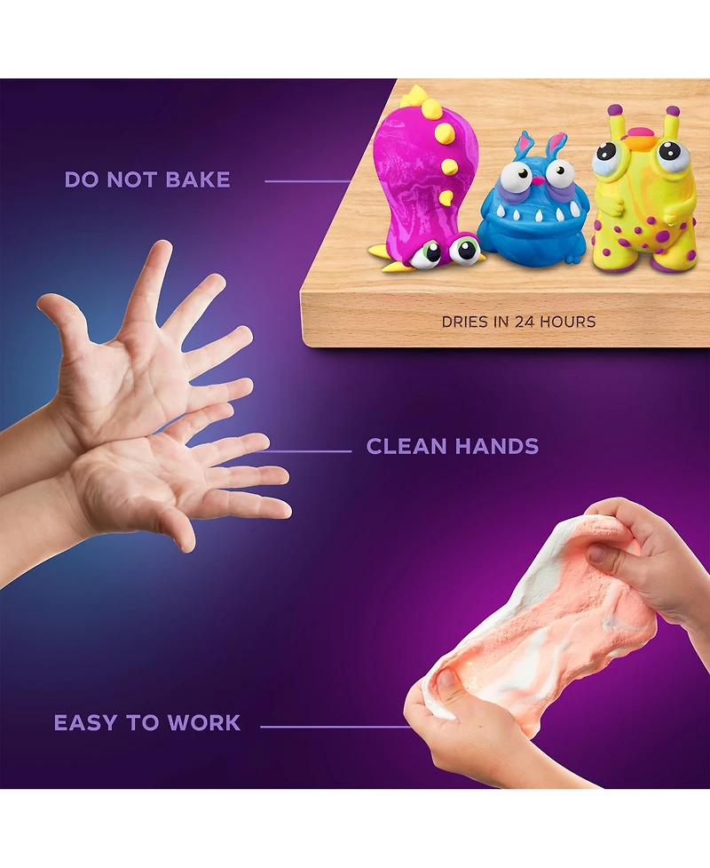Okto Air Clay Set for Creativity – 18 Colors