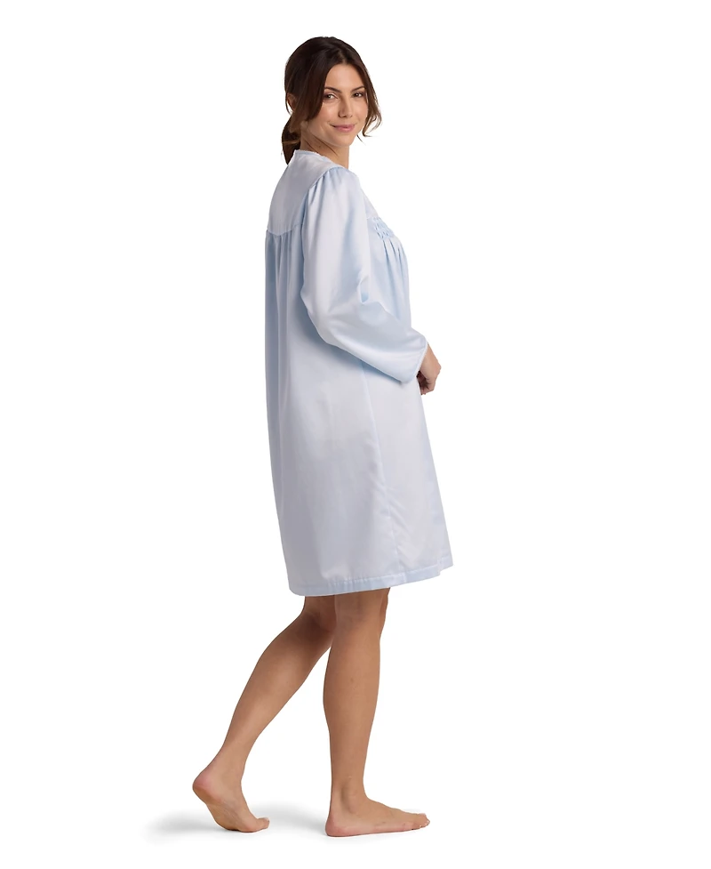 Miss Elaine Women's Long Sleeve Short Gown