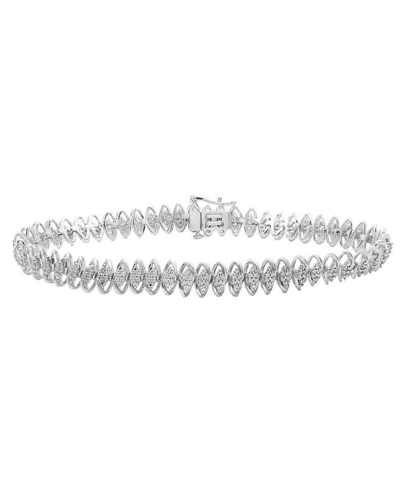 Diamond Bracelet (1 ct.t.w.) in Sterling Silver
