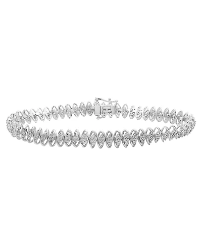 Diamond Bracelet (1 ct.t.w.) in Sterling Silver