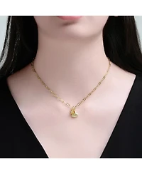 GiGiGirl 14K Gold Plated with Link Chain Hearts Necklace