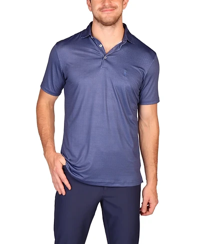 Tailorbyrd Big & Tall Gameplay Performance Polo - Mini Houndstooth