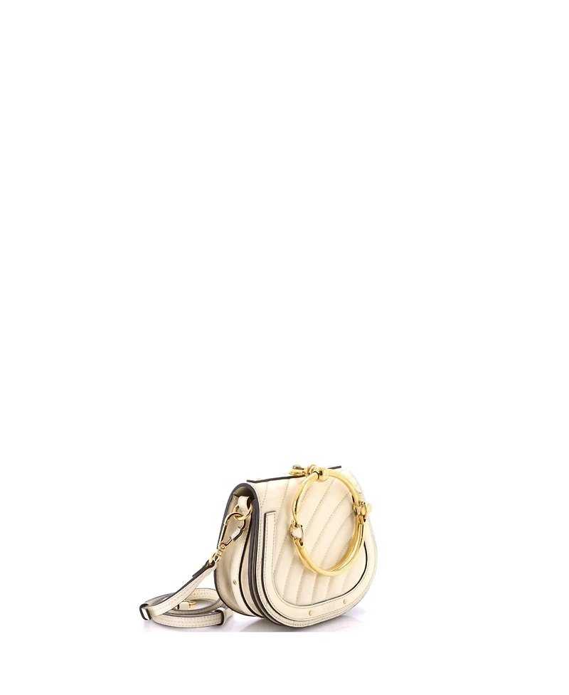Pre-Owned Chloe Small Nile Crossbody Bag Quilted Leather