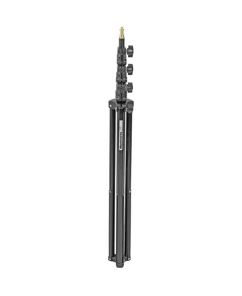 Manfrotto 9' Basic Black Lightstand, 4 Section, 5/8 Stud with 1/4"x20 Tip (#3333)