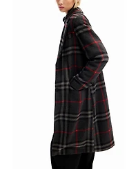 Desigual Women's Combination plaid coat
