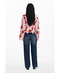 Desigual Women's Multicolor crochet top