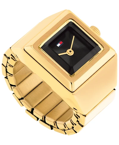 Tommy Hilfiger Women's Quartz Gold Tone Stainless Steel Watch Ring, 15mm