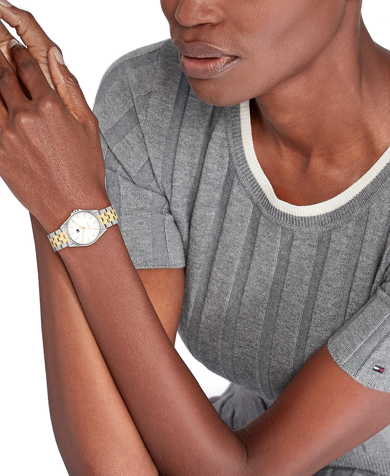 Tommy Hilfiger Women's Quartz Two-Tone Stainless-Steel Bracelet Watch
