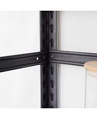 Flynama 72"H Heavy Duty Storage Shelves Adjustable 5-Tier Metal Shelving Unit with Wheels