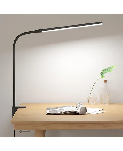 Lepro Clip-on Led Desk Lamp, Dimmable Usb-Powered with 3 Color Modes 10 Brightness, 360°Adjustable Gooseneck
