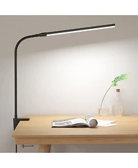 Lepro Clip-on Led Desk Lamp, Dimmable Usb-Powered with 3 Color Modes 10 Brightness, 360°Adjustable Gooseneck