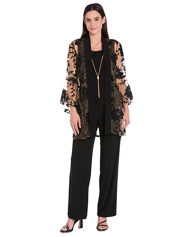 R & M Richards Women's 3-Pc. Jacket, Tank Top Pants Set