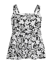 Lands' End Women's D-Cup Flutter Scoop Neck Tankini Top