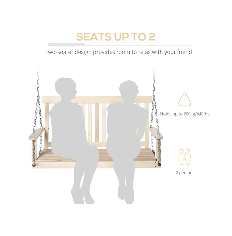 Comfortable Outdoor Patio Swing with Weather Resistant Frame for Relaxing Backyard