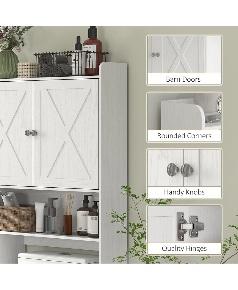 Bathroom Cabinet for Towels and Essentials with Sturdy, Space-Efficient Design