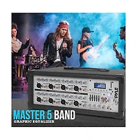 Pyle 8-Channel Bluetooth Stage Powered Mixer - Pro Audio Sound Mixer, MP3/Usb/Sd Readers, Aux(3.5mm) Input, Digital Lcd Display (800 Watt)