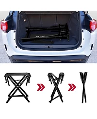 Byootique 28" Height Tall Director Chair Folding Artist Makeup Foot Rest 2 Pack