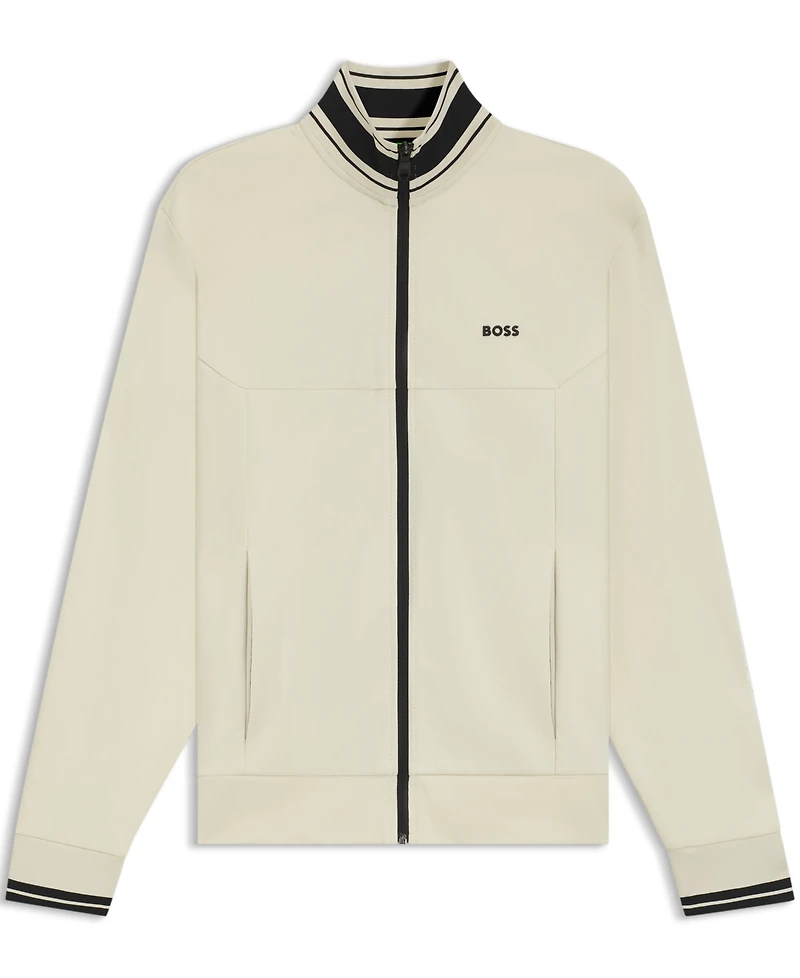 Boss by Hugo Men's Cotton-Blend Zip-Up Sweatshirt