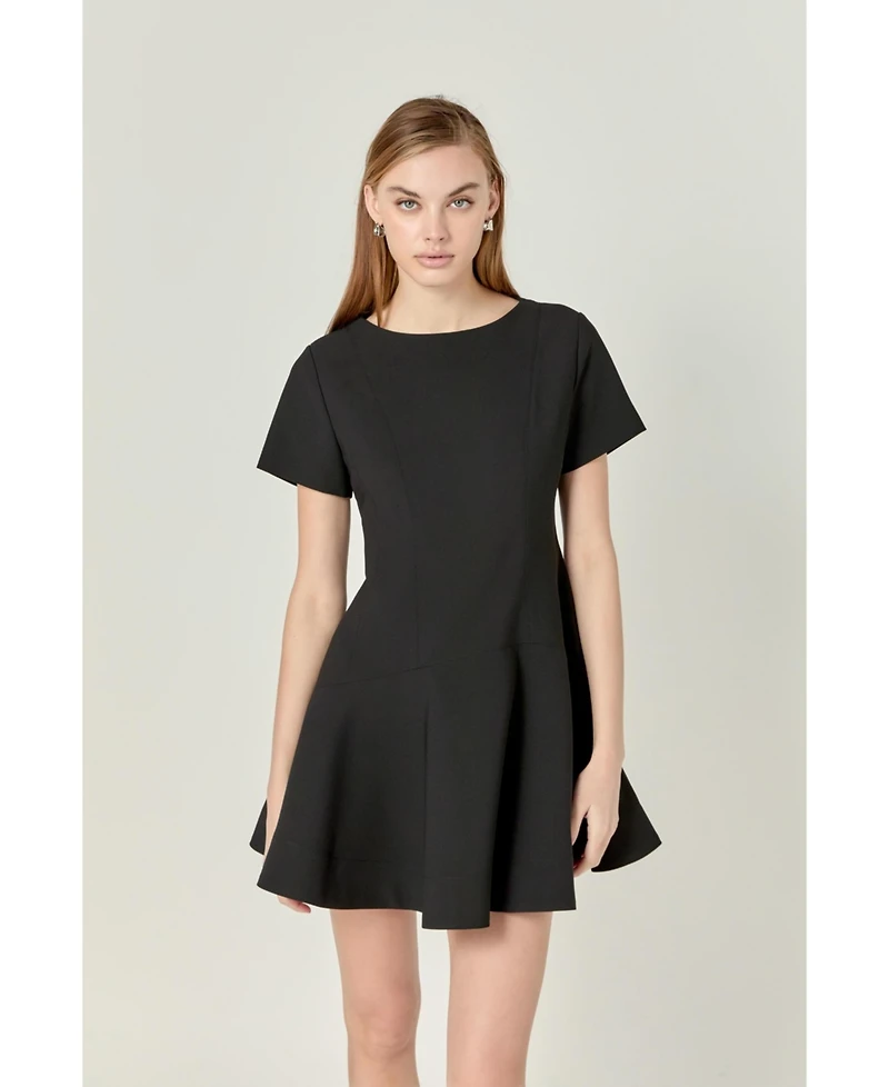 English Factory Women's Flare Mini Dress