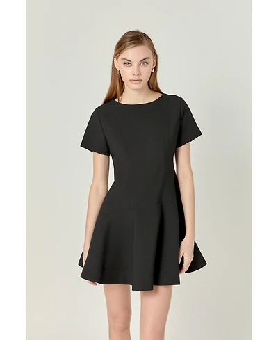English Factory Women's Flare Mini Dress