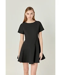 English Factory Women's Flare Mini Dress