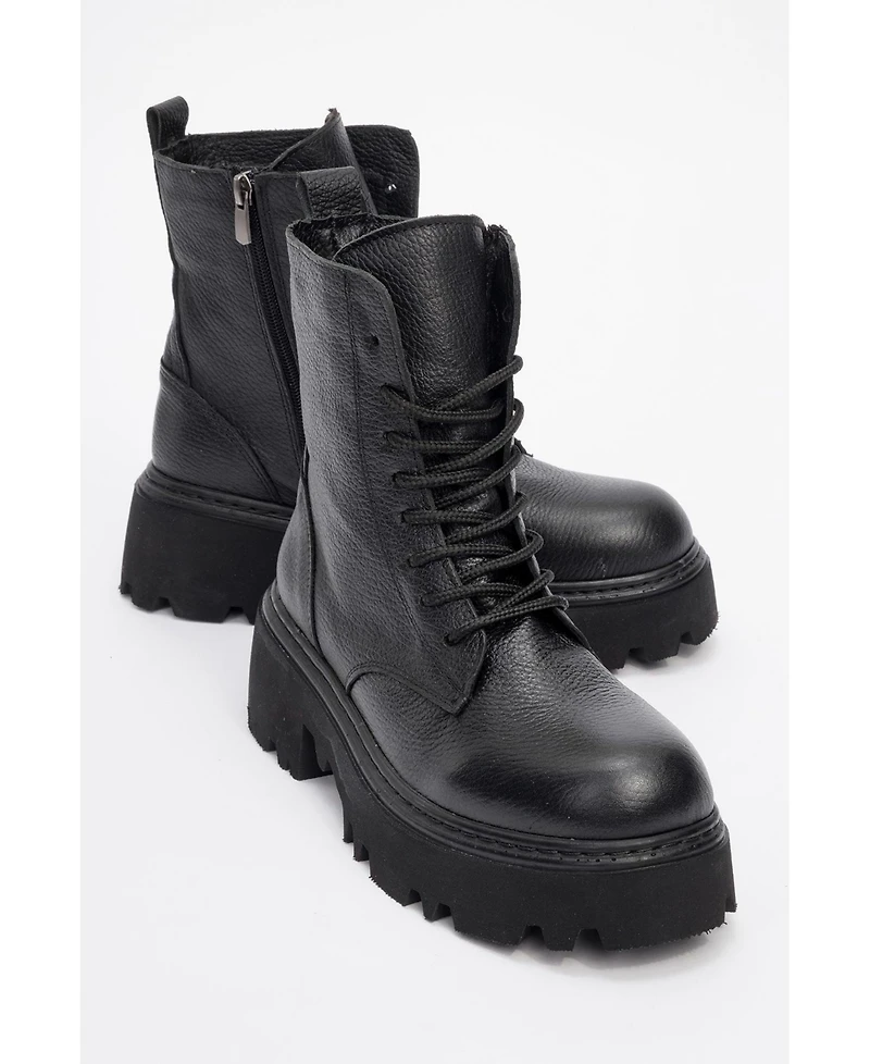 Forever & Always Shoes Tina Leather Ankle Boot (Women)