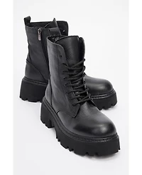 Forever & Always Shoes Tina Leather Ankle Boot (Women)
