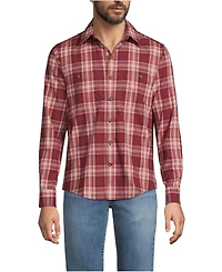 Lands' End Men's Lightweight Coastal Flannel Shirt